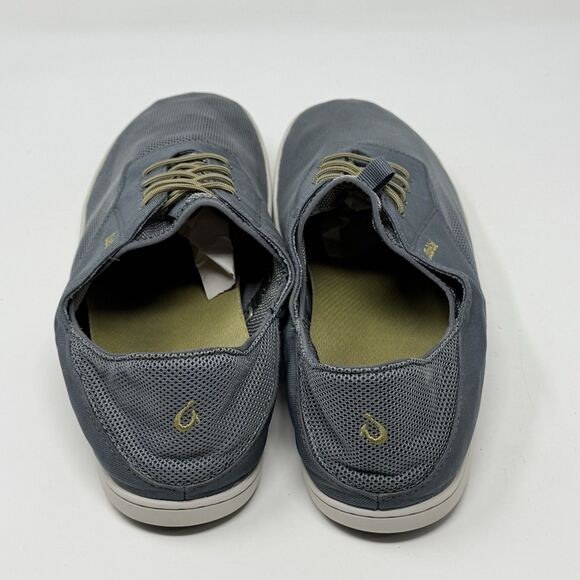 OluKai Nohea Moku Shoes Mens 11.5 Gray Casual Slip On Comfort Preppy Sneakers main image 9